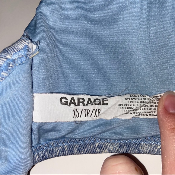 Garage blue bikini set: XS top, L bottoms - Picture 6 of 7